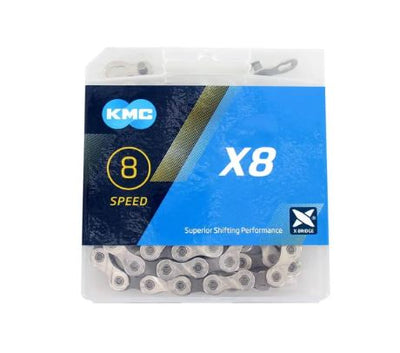 KMC Fahrradkette X8 1 2x3 32 - 114 Glieder - Silber