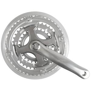 Kurbelgarnitur 3v 48-38-28t 170mm Konstruktion + Kante 4-Arm [tief] 5 mm Silber