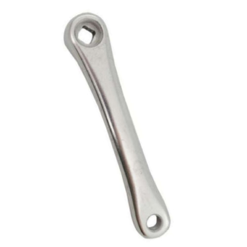 Kurbelteil cr. links 170mm schlüssellos gebaut. Aluminium silber orient schmal