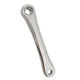 Kurbelteil cr. links 170mm schlüssellos gebaut. Aluminium silber orient schmal