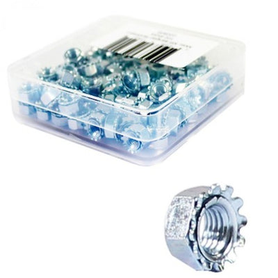 Bofix Mutter M6 mit Federring. Pro 100