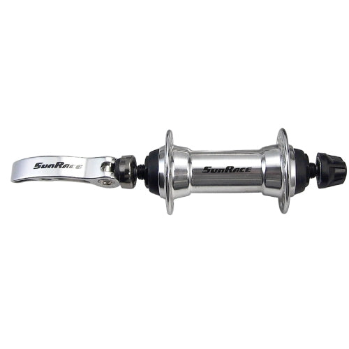 Sunrace Vorderradnabe HBM53 36 Loch Schnellspanner silber