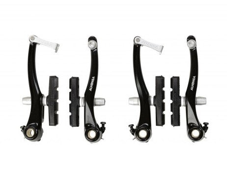 V-Brake Bremsset schwarz vorne + hinten komplett