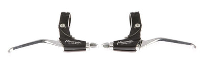 Miranda Bremsgriff Set 3-Finger-schwarzen Matten-Silver