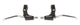 Miranda Bremsgriff Set 3-Finger-schwarzen Matten-Silver