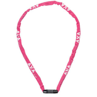 Axa Kettenschloss starr RCC Code 120x3,5 mit Polyesterüberzug – rosa