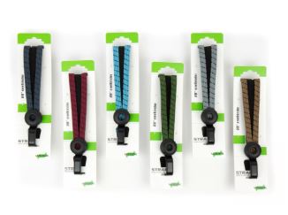 Widek-Augensicherheitsband mit Stahlhaken in 6 Farben, 54 cm, Beutel mit 12 Stück auf Karte