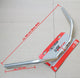 Lenker Ergotec Modell Trekking 590 mm, 25,4 mm, Aluminium silber