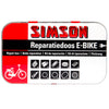 Reparatursatz E-Bike Aluminium rot weiß 14-teilig