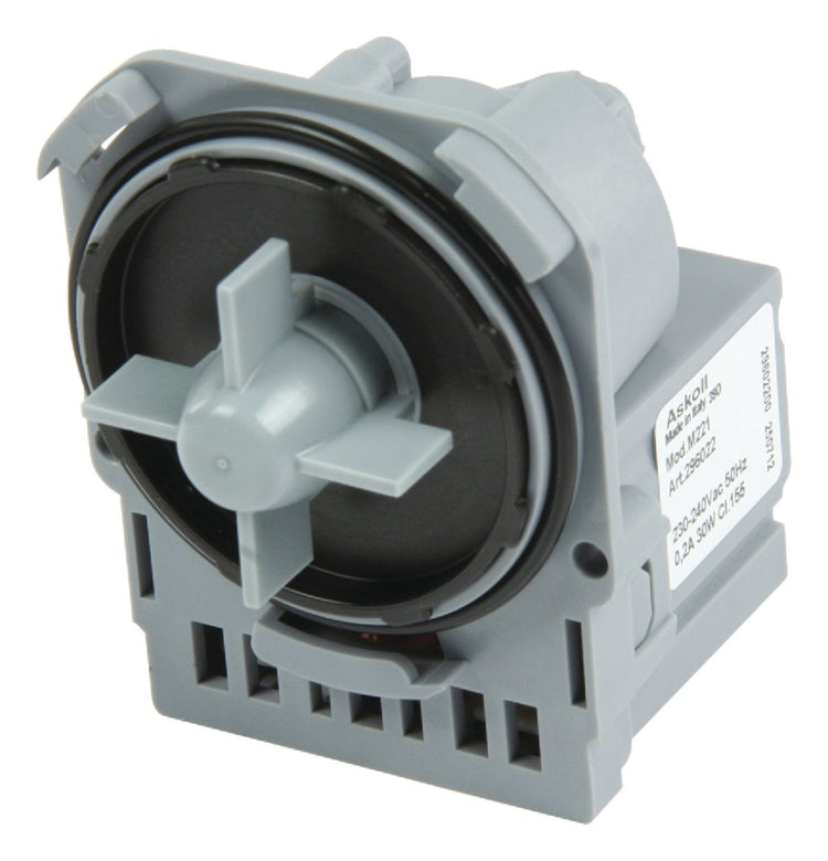 ABAKOLL ASKOLL W2-07028-AKS-Abflusspumpe für AEG-Geschirrspüler mit Pumphaus Bajonet Montage 8996461216906