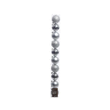 Decoris Weihnachtskugeln 6cm Kunststoff Silber 10 Stk - afbeelding 1