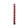 Decoris Weihnachtskugeln 6cm Kunststoff rot 10 Stk