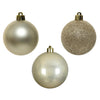 Decoris Weihnachtskugeln 6cm Kunststoffperle 10 Stk