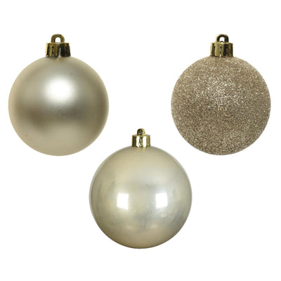 Decoris Weihnachtskugeln 6cm Kunststoffperle 10 Stk