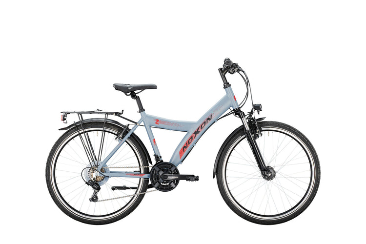 Noxon ATB Youth Sweeper FG ND (#1) Fahrrad -Kehrmaschine FG ND 26 38 BAN. 21sp Grau Matt