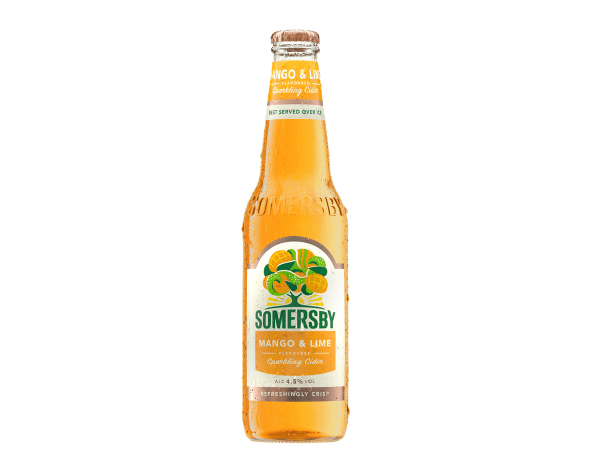 Somersby Mango-Limetten-Apfelweinflasche (24x 33cl)