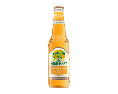 Somersby Mango-Limetten-Apfelweinflasche (24x 33cl)