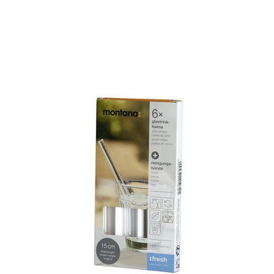 Montana Strohhalme 15 cm 6 Teile + Pinsel