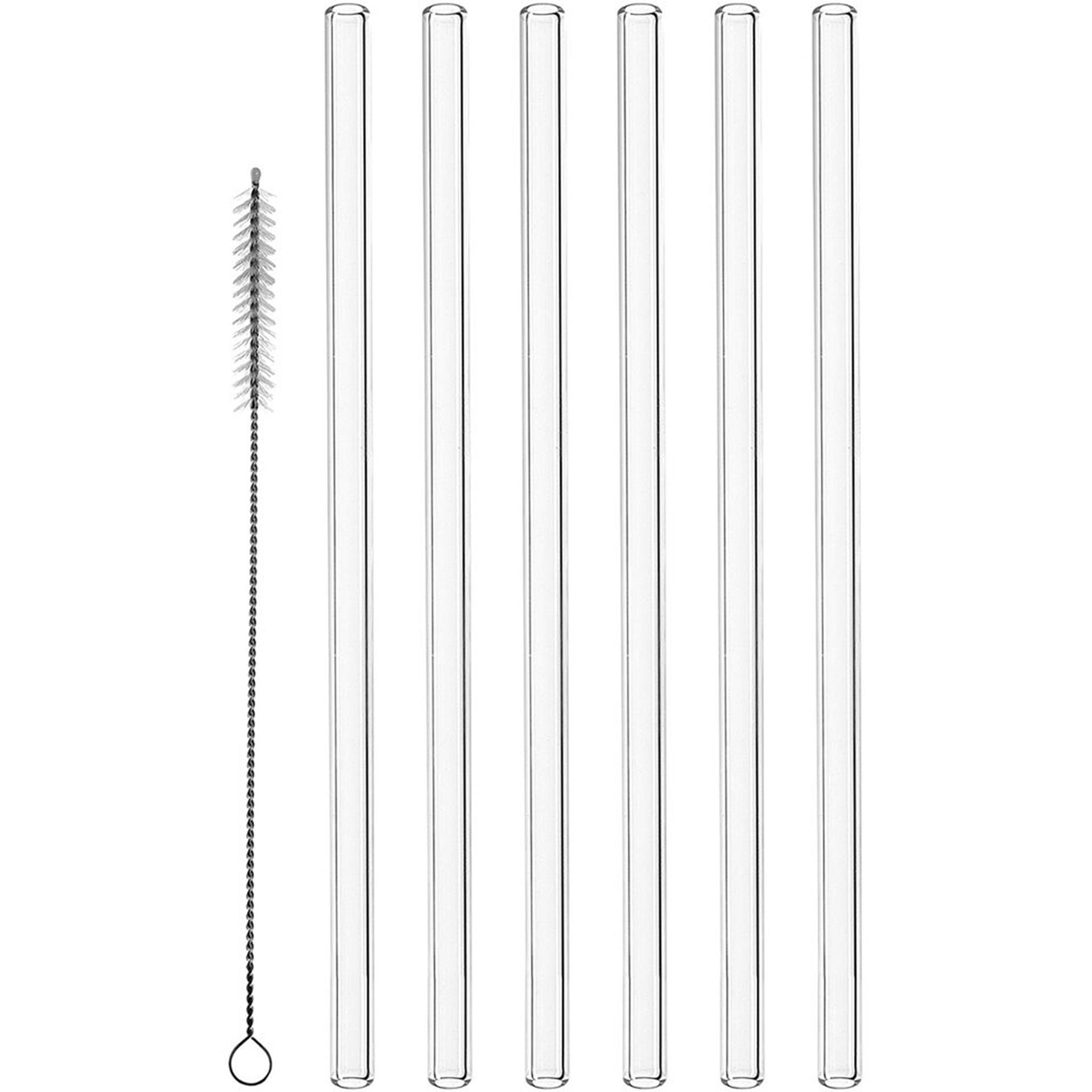 Montana Strohhalme Glas + Bürste 23cm