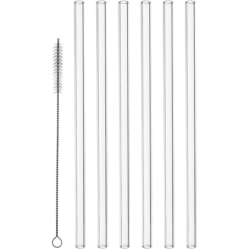 Montana Strohhalme Glas + Bürste 23cm