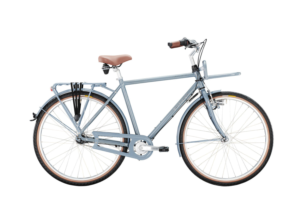 Excelsior City Bike Swan-Retro ft Alu (#1) Fahrrad Excels.Swan-Retro ft Alu 28 55 Durchmesser. 7sp Grau