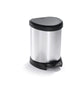Curver Curver Pedal Bin Deco Oval 5 l Silberfarbe