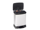 Curver Curver Pedal Bin Deco Duo 10+18 l Silberfarbe