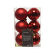 Decoris Weihnachtskugeln Kunststoff rot Durchmesser 6cm 12St