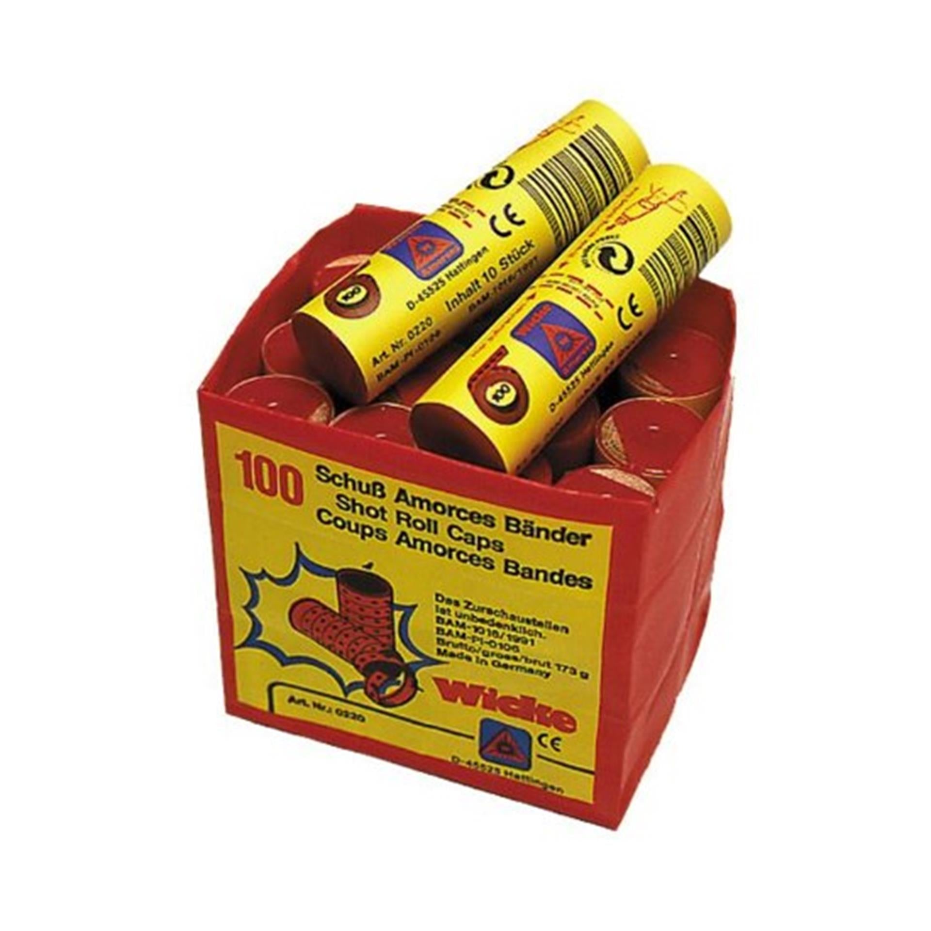 Johntoy Wicke Packung mit 12 Rollen Amorces 100 Schuss