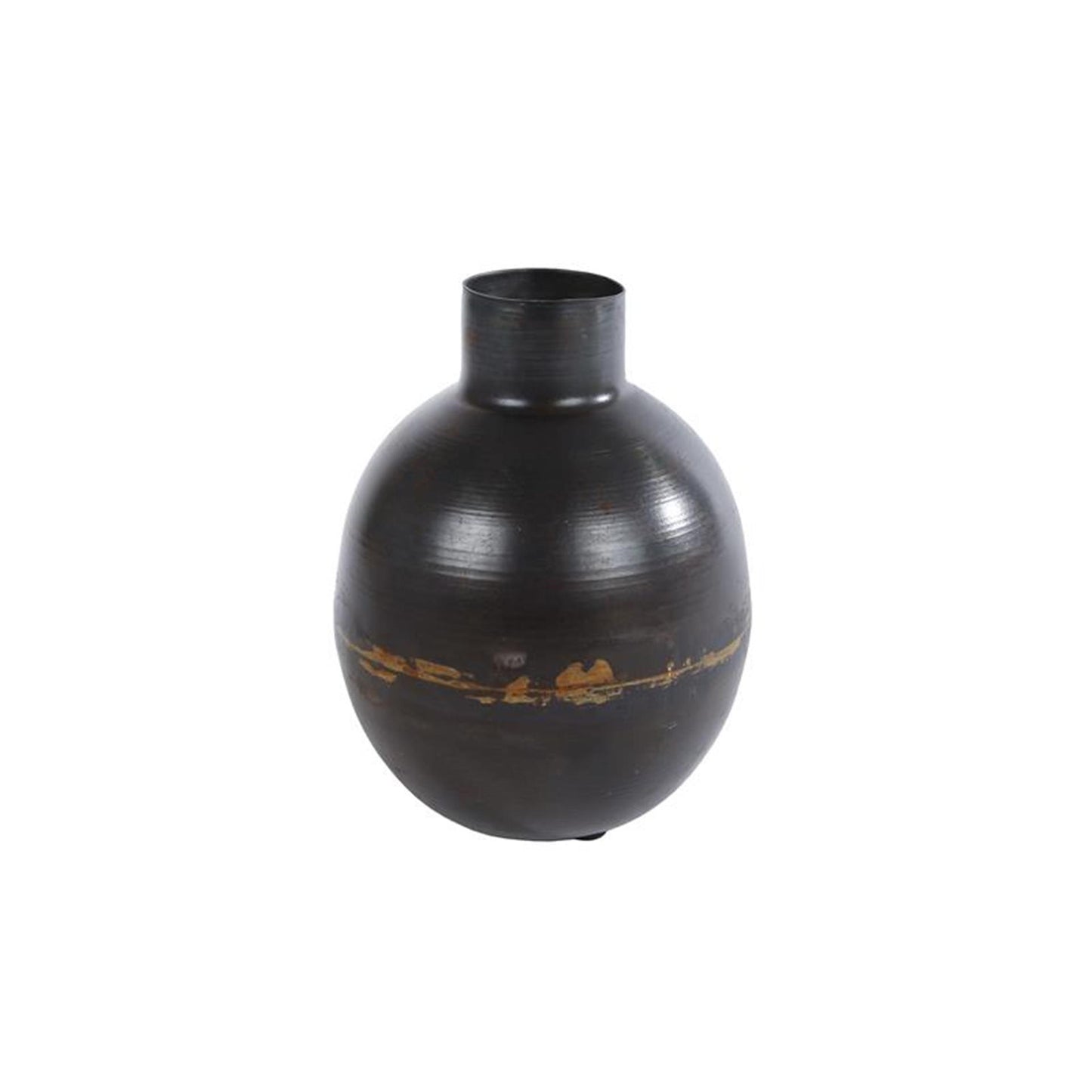 Cozydecor Vase verstecktes antikes braunes Metall