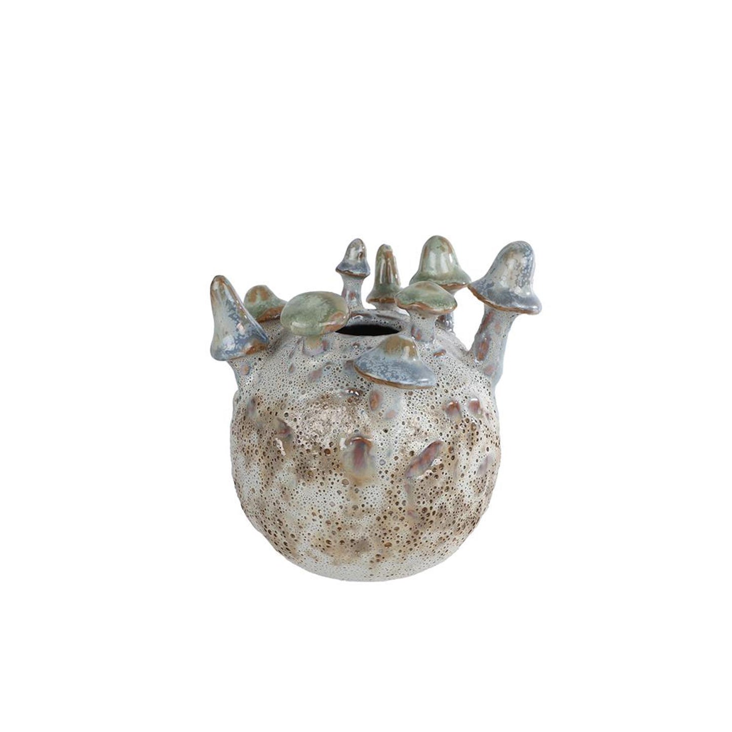 Vase Pilz cremeviolett 12x12x14cm