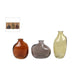 Vase Lou Set a 3 Stück braun grün grau