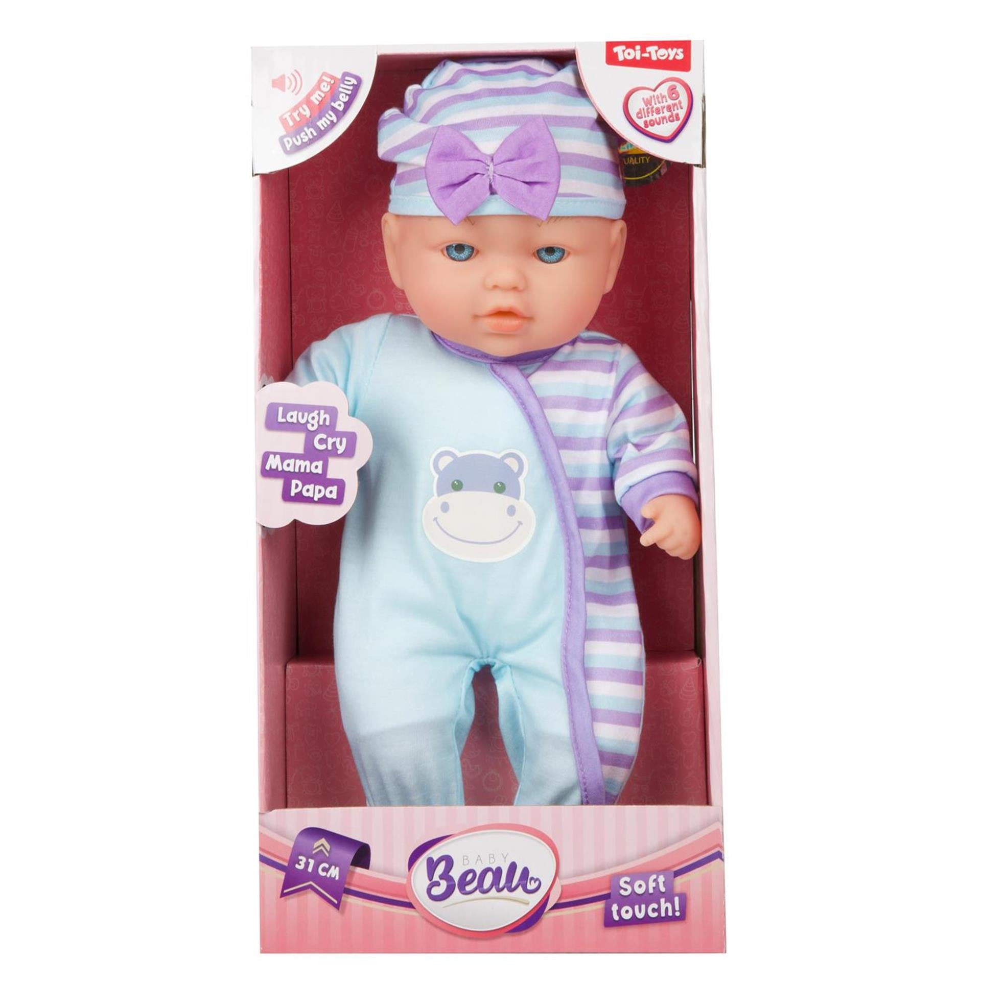Toi-toys Beau weiche Babypuppe 31 cm mit Sound