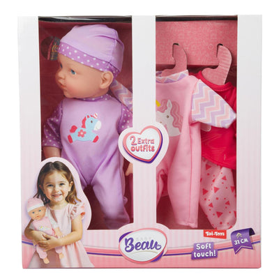 Toi-toys Beau Babypuppe zum Anziehen, 31 cm