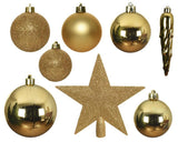 Kaemingk Weihnachtskugeln Polystyrol glänzend, matt, Glitzermix, Durchmesser 8 cm - afbeelding 2