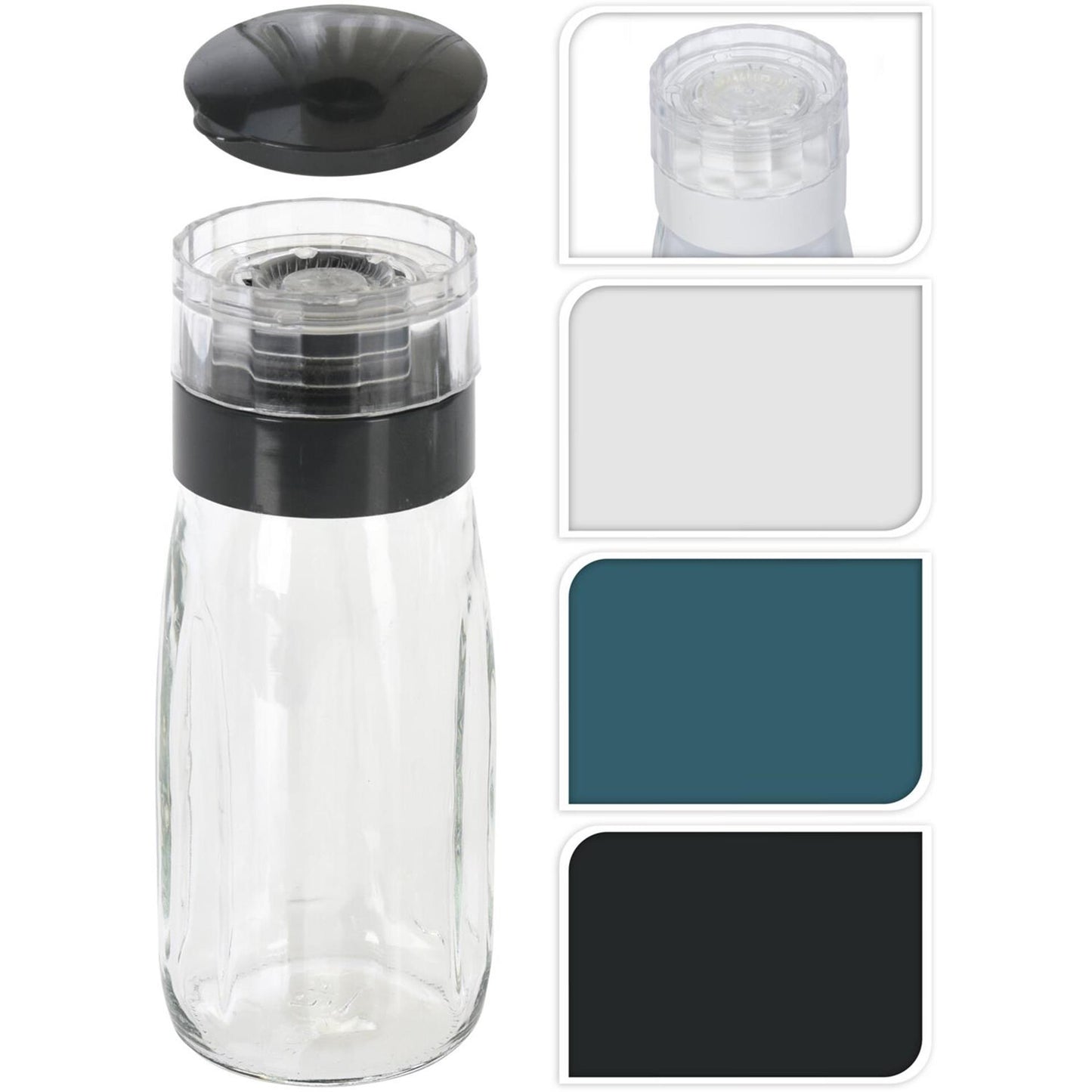 Excellent Houseware Pfeffermühle aus Glas, 300 ml