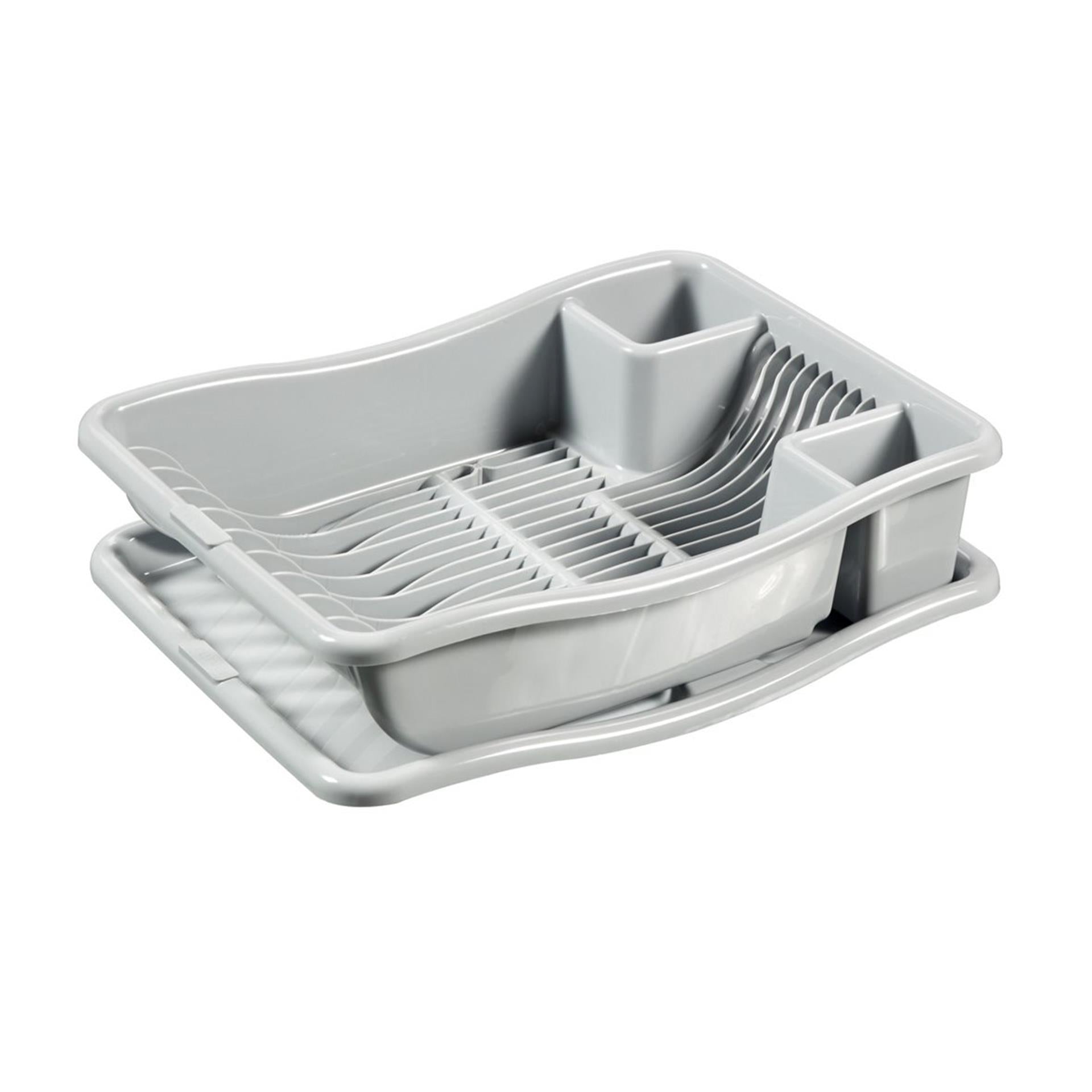 CHREVER CHRAVER DRAIN RAKE auf dem Plateau 38x29x8,5 cm hellgrau