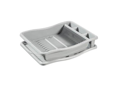 CHREVER CHRAVER DRAIN RAKE auf Plateau 48x38x10,5 cm hellgrau