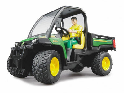 Bruder John Deere Gator XUV 855d mit Fahrer