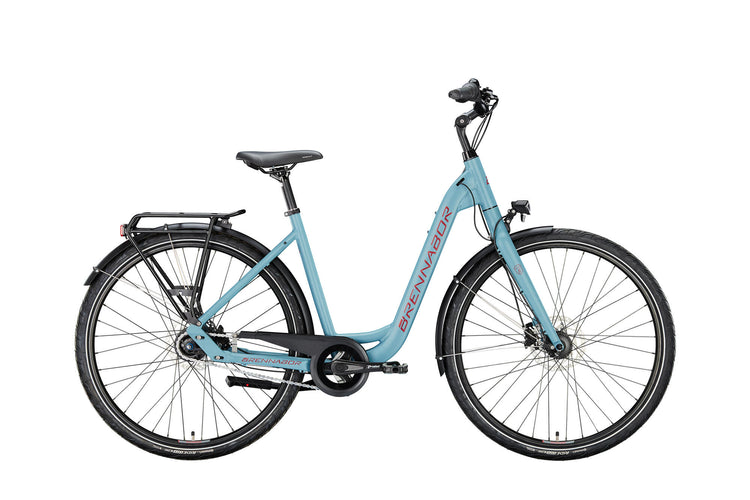 Brennabor Trekkingrad T-48 mod. 24 Bike Trekking T-48 28 45 Wave 8sp. blaues Burgunderrot