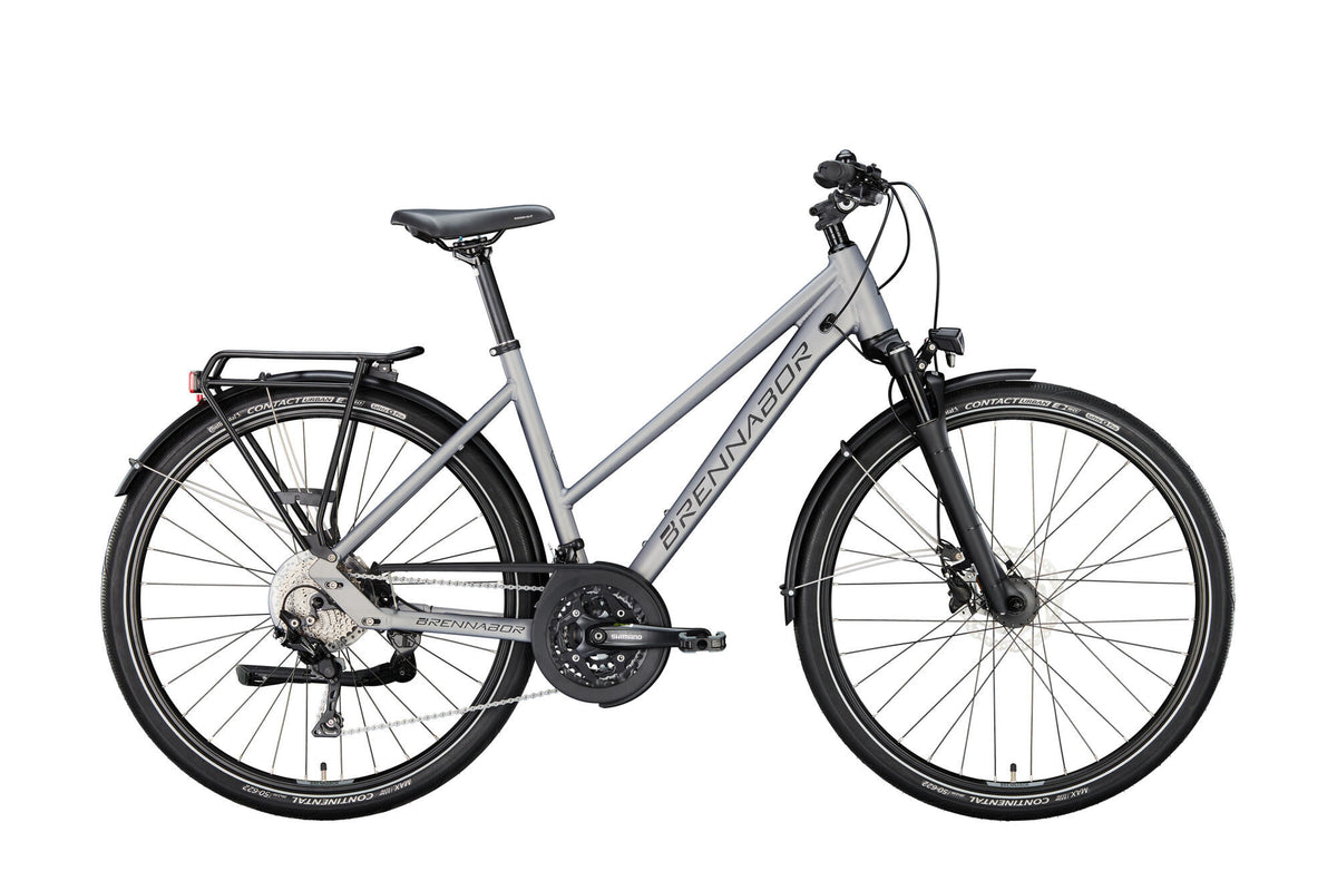 Brennabor Trekking Bike T-62 Mod. 24 Bike Trekking T-62 28 55 Treppen. 30sp. Grau schwarz