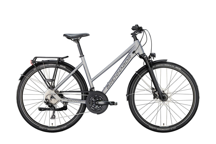 Brennabor Trekking Bike T-62 Mod. 24 Bike Trekking T-62 28 55 Treppen. 30sp. Grau schwarz