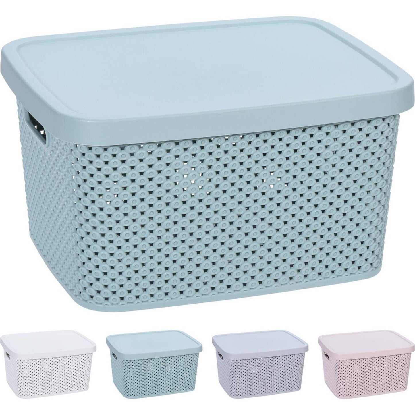 Verschiedene Speicherbox 7000 ml mit Deckel 4ass Farben 274x22