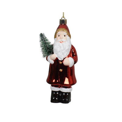 Decoris Weihnachtsanhänger Weihnachtsmann Kunststoff 15cm