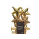 Decoris Weihnachtsanhänger Stern gold Ø7cm 6-teilig