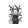 Decoris Weihnachtsanhänger Stern Silber Ø7cm 6 Stk