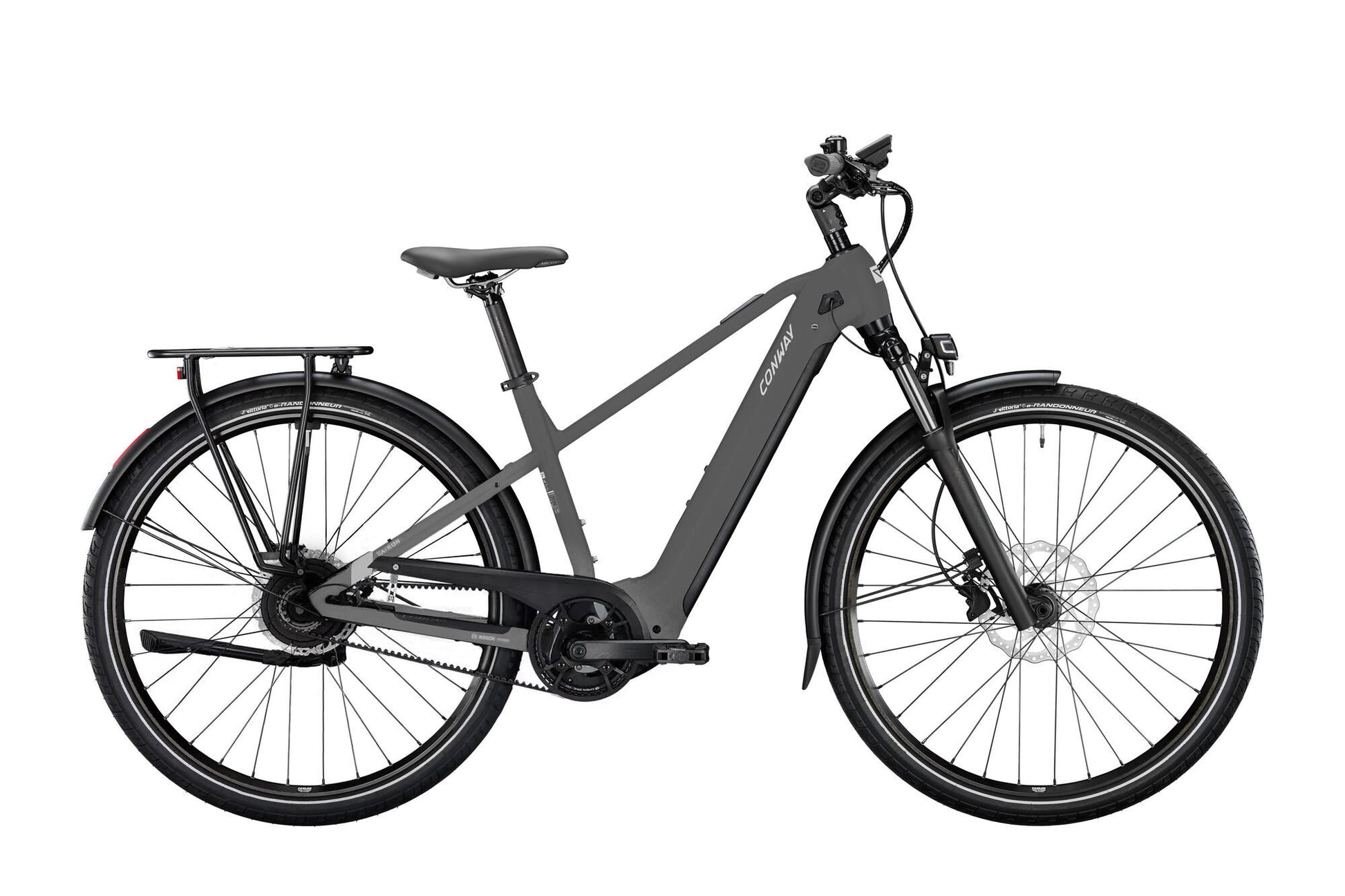 Conway Electric Trekking Bike Cairon T 4,5 (#1) eBike con.cairon t 4,5 28 53 5sp Grau