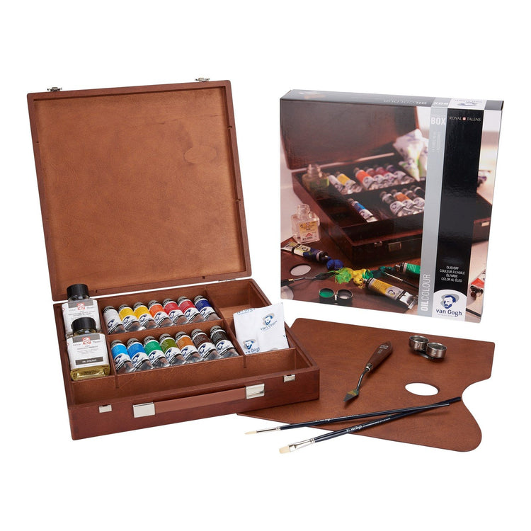 Van Gogh • Ölgemäldekasten-Inspiration mit 14 Farben in 40-ml-Tuben + Zubehör