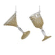 Decoris Anhänger Cocktailweinglas 4,3x10x3,8cm