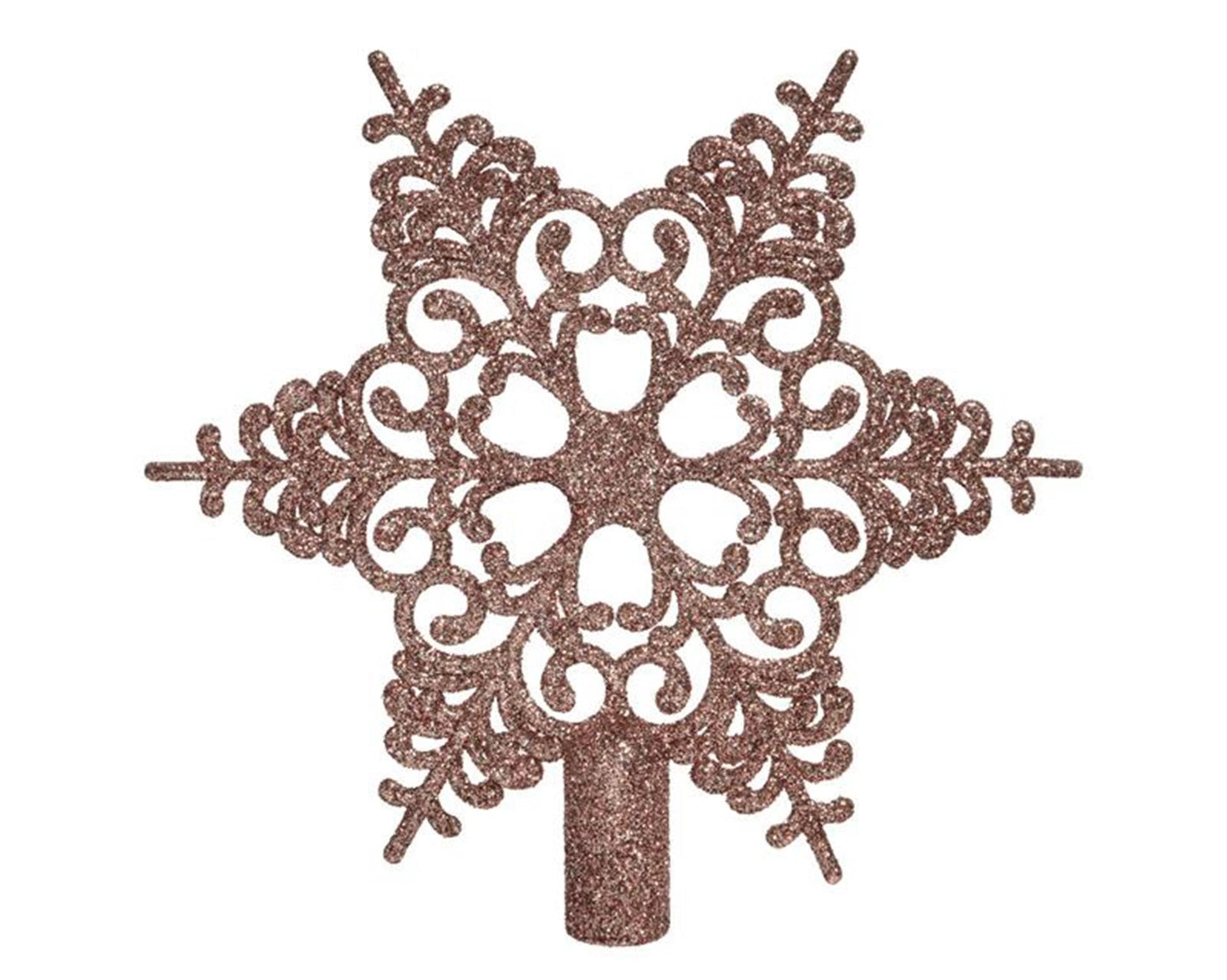 Decoris Spitzenschneeflocke 20,5 x 19 cm puderrosa